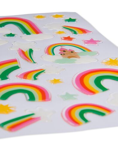stickervellen 3D 19x10 regenboog - 2 stuks