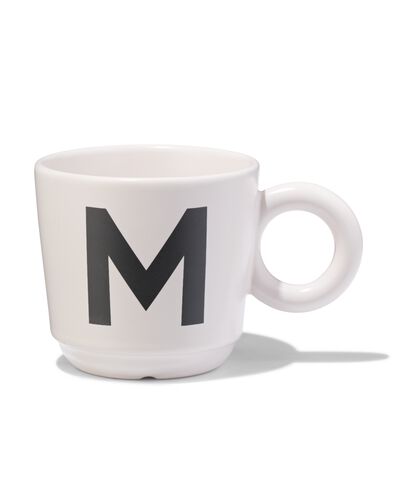 aardewerk mok 280ml letter M