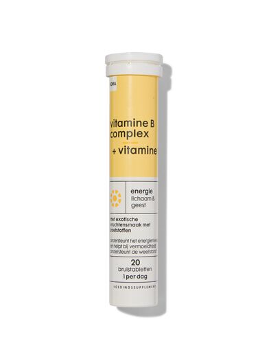 vitamine B complex + vitamine C - 20 bruistabletten