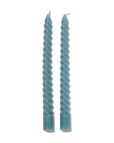 lange huishoudkaars met twist &Oslash;2x25 blauw- 2 stuks