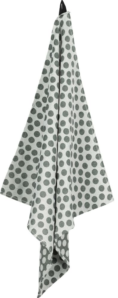 theedoek - 65 x 65 - katoen - grijs stip