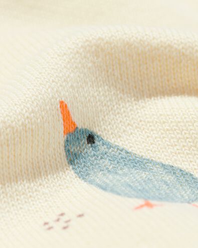 newborn kledingset sweater en broek eendjes lichtgeel