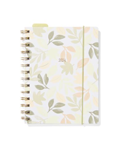 agenda met spiraal 2024 bladeren 18.3x14