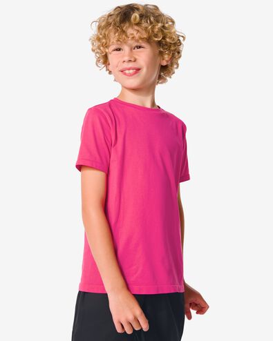 naadloos kinder sportshirt roze