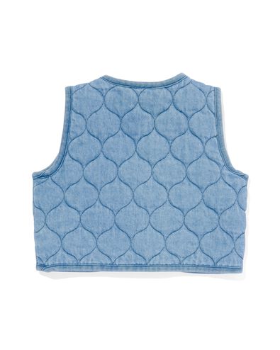 babygilet denim gewatteerd denim