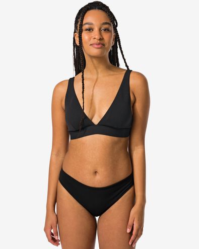 dames bikinibroekje middelhoge taille zwart