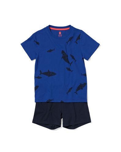 kinder shortama zeedieren felblauw
