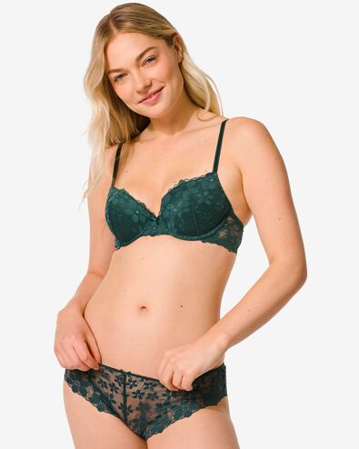 damesbrazilian met kant groen