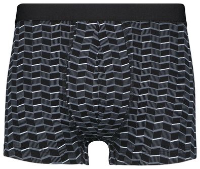 herenboxers kort katoen stretch - 3 stuks grijsmelange