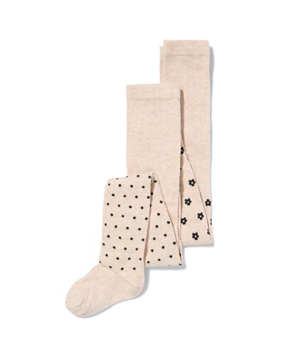 kinder maillots met katoen - 2 paar beige