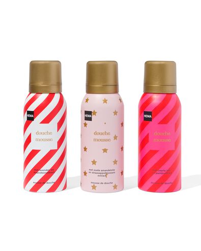 douchemousses mini 100ml - 3 stuks