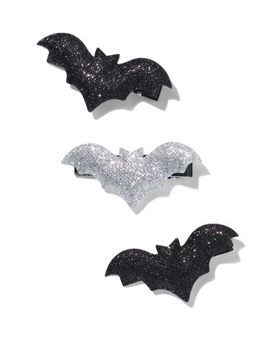 haarclips glitter vleermuizen - 3 stuks