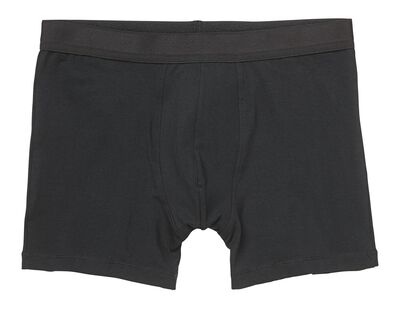 herenboxers lang real lasting cotton - 2 stuks zwart