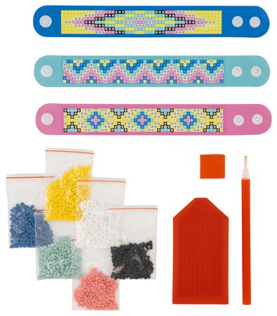diamanten armbandjes maken - 3 stuks