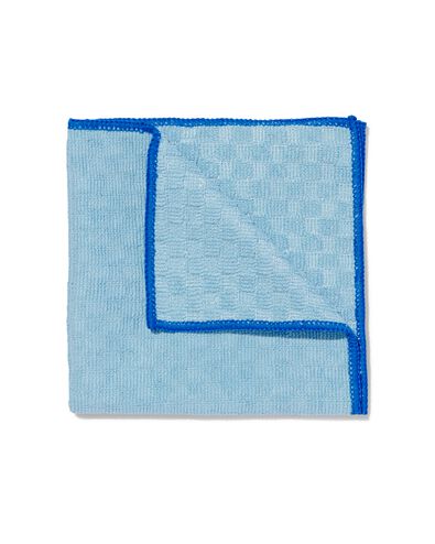microvezeldoekje met structuur 35x35 blauw