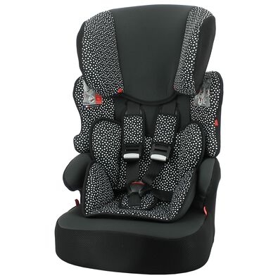 autostoel doorgroei 9-36kg zwart/witte stip
