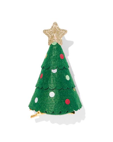 haarspeld met kerstboom