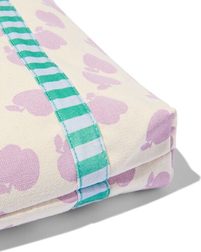canvas tas met lila appels 36x42