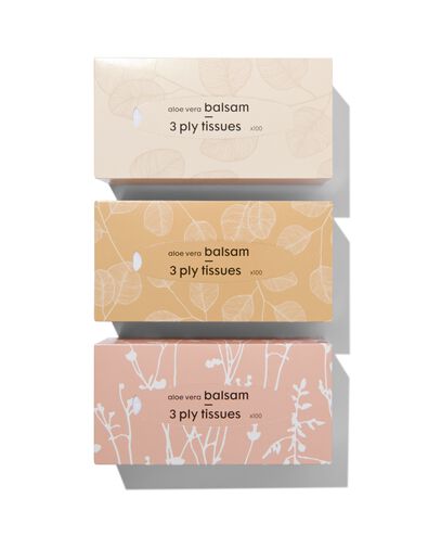 tissuebox balsem 3-laags - 3 stuks