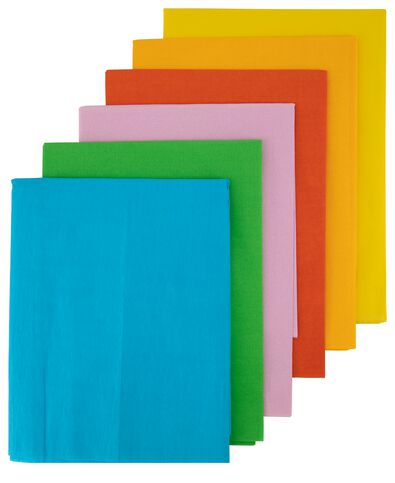 cr&ecirc;pepapier 250x50 - 6 stuks