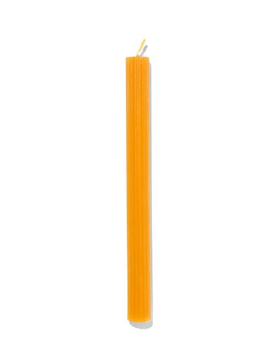 lange huishoudkaars met ribbels &Oslash;2x24 mosterdgeel