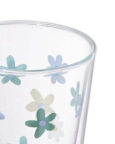 dubbelwandig glas bloemen 350ml