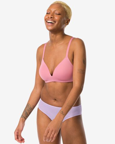 dames brazilian micro met mesh lila