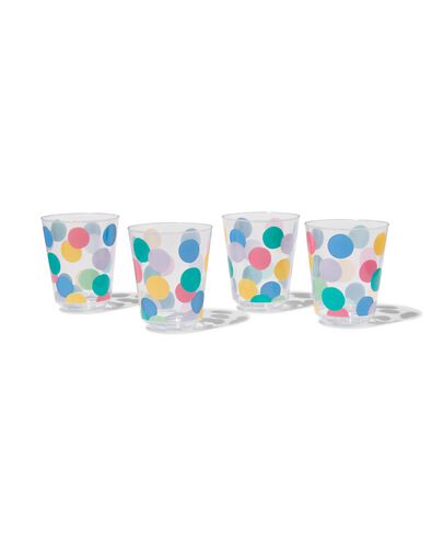 herbruikbare bekers confetti - 4 stuks