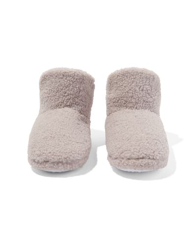 dames sloffen hoog  beige