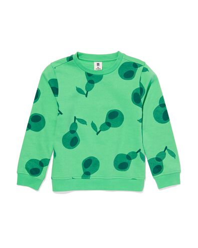 kindersweater met print groen