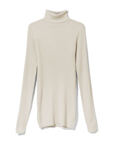dames coltrui Nova met ribbels en glitters wit