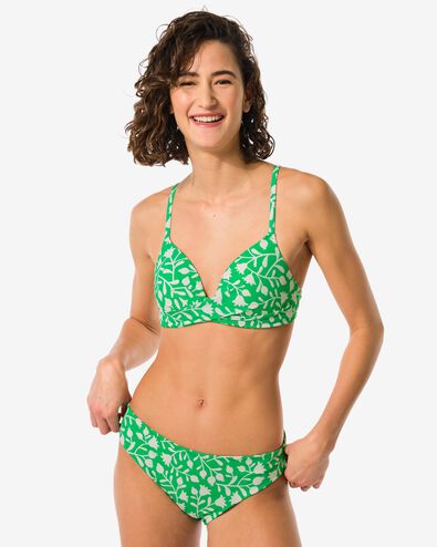 dames bikinibroekje middelhoge taille groen