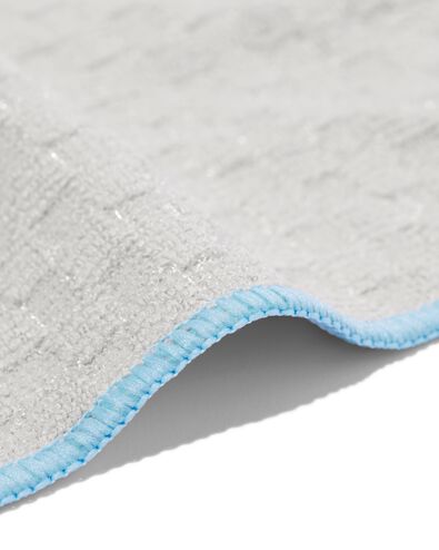 microvezeldoekjes met structuur 35x35 grijsbeige/zwart - 2 stuks