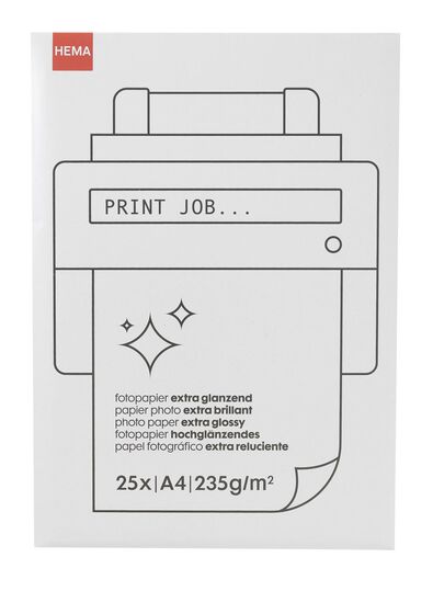 glossy fotopapier A4 - 25 stuks