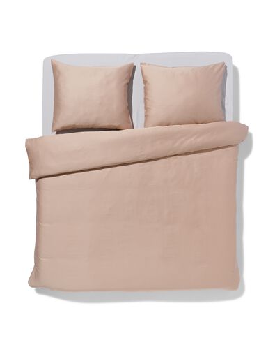 dekbedovertrek satijn 240x200/220 effen taupe