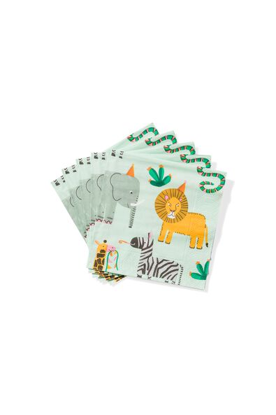 papieren servetten 24x24 safari - 20 stuks