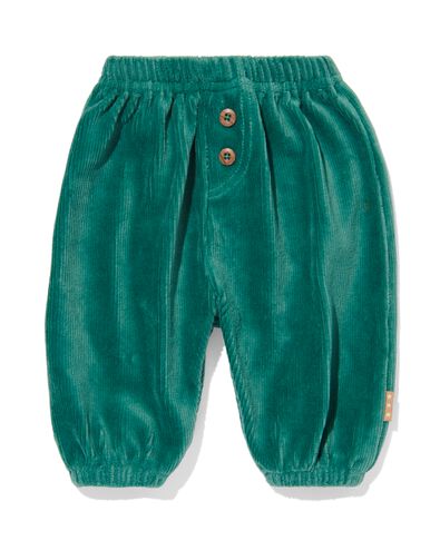 newborn broek rib velours groen