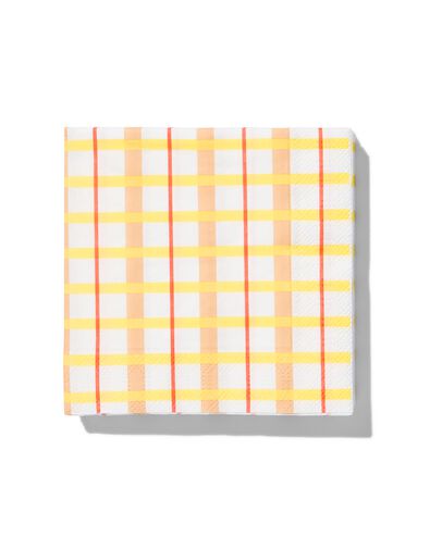 papieren servetten 24x24 ruiten - 20 stuks
