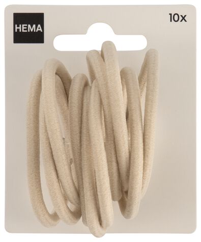 haarelastieken beige &Oslash;5cm - 10 stuks