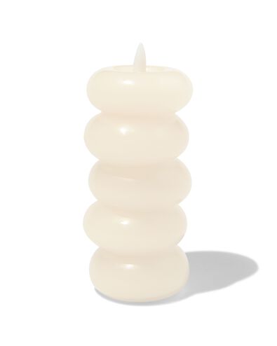 LED vormkaars &Oslash;6x14 ivoor