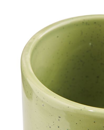 decoratieve aardewerk pot met deksel &Oslash;10.5x10.5 groen