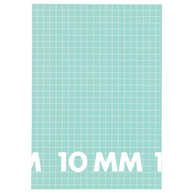 schriften A4 geruit 10x10mm mint - 3 stuks