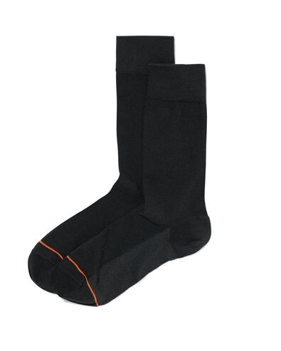 heren sokken warm feet - 2 paar zwart