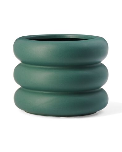 bloempot aardewerk &Oslash;12x13 groen