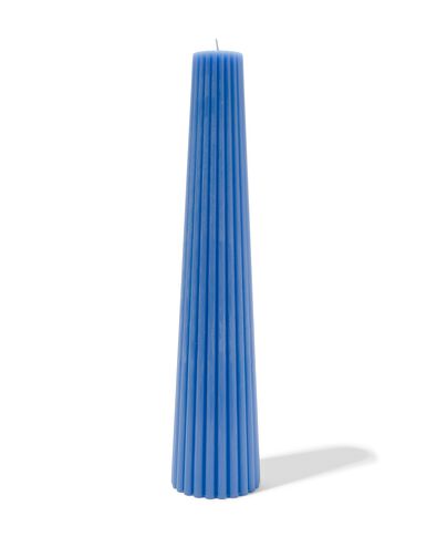 ribbelkaars 34cm blauw
