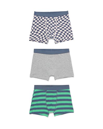 kinderboxers katoen/stretch - 3 stuks groen