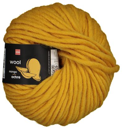 garen wol 50gram okergeel