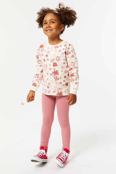 kinder legging biologisch katoen roze