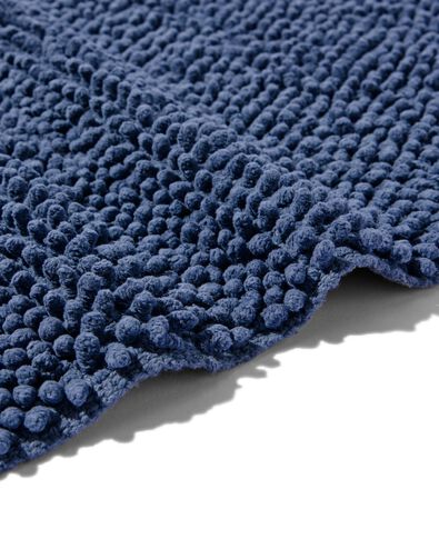 badmat 50x85 chenille staalblauw