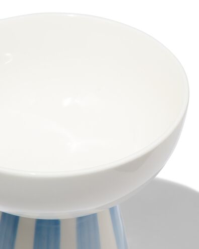 schaaltje op voet &Oslash;11x11.6 Tafelgenoten new bone wit met blauw